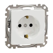 Schneider Sedna Design 2P+F dugalj gyermekvédelemmel fehér SDD111022