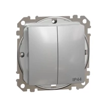 Schneider Sedna Design csillárkapcsoló (105) alumínium IP44 SDD213105