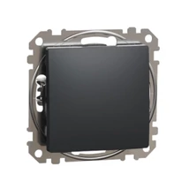 Schneider Sedna Design egypólusú nyomó (101N) antracit SDD114111