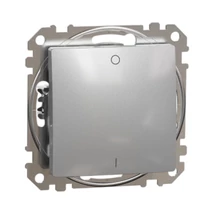 Schneider Sedna Design kétpólusú kapcsoló (102) alumínium SDD113102