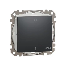 Schneider Sedna Design kétpólusú kapcsoló (102) antracit IP44 SDD214102