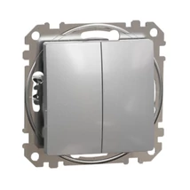Schneider Sedna Design kettős nyomó alumínium SDD113118