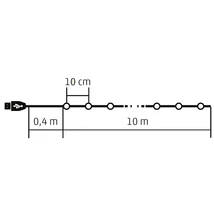 Kar.fényf.LED-es mikro SMART, RGB, 100LED