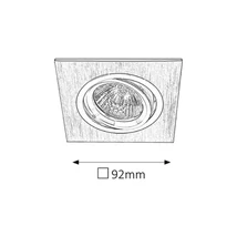 R.1117 Spot fashion GU5.3 50W aluminium