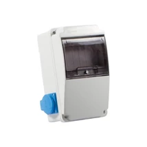 TP Electric ipari csatlakozó doboz szerelt 130x220mm előlap üres + 2x 2P+F IP44 oldal lapon 3318-002-0000