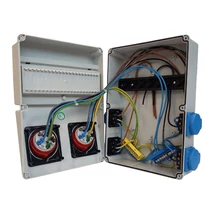 TP Electric Ipari doboz szerelt 2x 5P 16A + 4x 2P+F IP44 11 modul 220x300 3320-111-0004