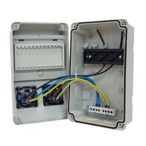 TP Electric Ipari doboz szerelt 2x2P+F IP44 6 modulos 130x220 3318-111-0003