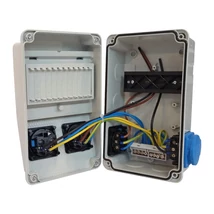 TP Electric ipari doboz szerelt 4x2P+F IP44 6mod 130x220 3318-111-0004