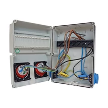 TP Electric ipari doboz szerelt 5P 16A + 5P 32A + 2x 2P+F IP44 11 modul 220x300 3320-111-0003