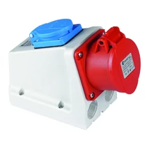 TP Electric rögzíthető ipari aljzat kombinált 5P 16A + dugalj 2P+F 3105-600-1600 