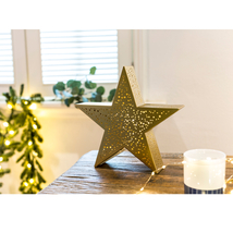 Tracon asztali LED karácsonyi csillag arany CHRSTM20GWW