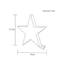 Tracon asztali LED karácsonyi csillag arany CHRSTM20GWW