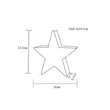 Tracon asztali LED karácsonyi csillag ezüst CHRSTG20SWW