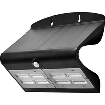 Napelemes LED fali világítótest mozgásérzékelővel, fekete LSLBB7W