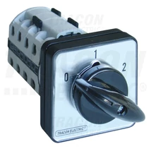 Tracon Tokozott dahlander motorkapcsoló, 20A, 5.5kW, 48x48mm, TKM-20/DT65