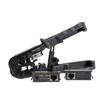 Tracon vágó- ,csupaszító- és présszerszám teszterrel RJ csatlakozókhoz RJT