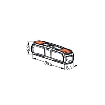 WAGO Compact vezetékösszekötő  221-2411