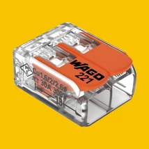 WAGO 2x0,2-6 csatos  221-612