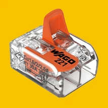 WAGO 2x0,2-6 csatos  221-612