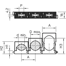 OBO 2250136  LGR pattintható sorolható bilincs  6-13mm