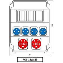 ROS-11/x-23 A/S  4x220+2x5P16A
