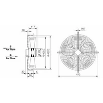 U.VG-400 ventilátor