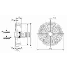 U.VG-500 ventilátor
