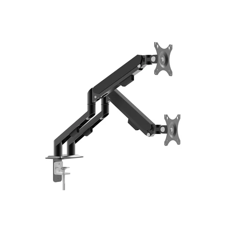 Monitor&TV tartókonzol dupla karos, teleszkópos asztallapra rögzíthető - 62 cm, 30" 39684