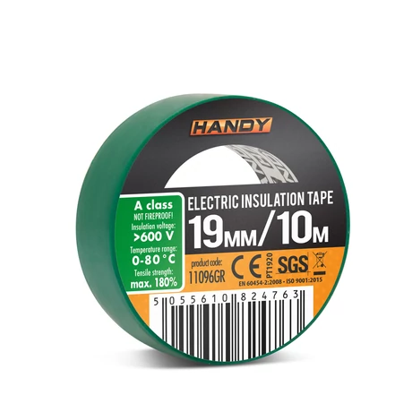 Handy Szigetelőszalag 19mm 10m zöld 11096GR