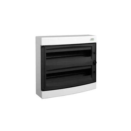 Noark Lakáselosztó falon kívüli 36 modul 2x18 modul füstszínű ajtóval 2 sor IP40 101501