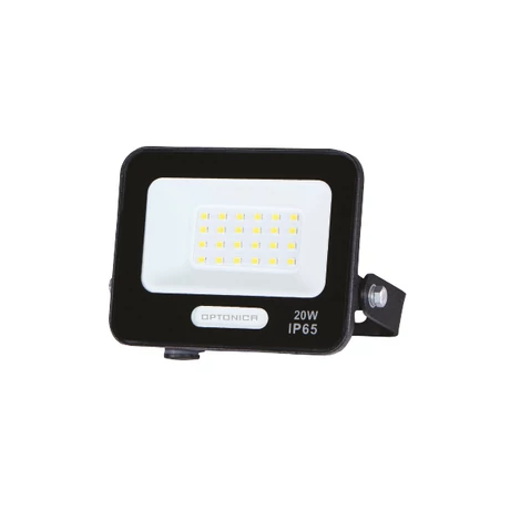 Optonica LED reflektor 20W 1800lm 3000K fekete IP65 15821