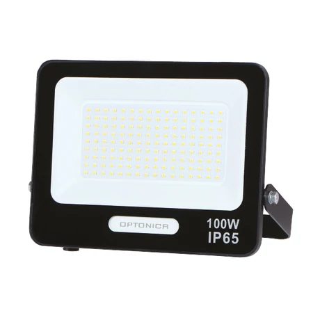 Optonica LED reflektor 100W 9000lm 3000K fekete IP65 15830