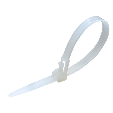 Tracon nyitható kábelkötegelő, gyorskötöző fehér 300x7,6 mm 280-NY