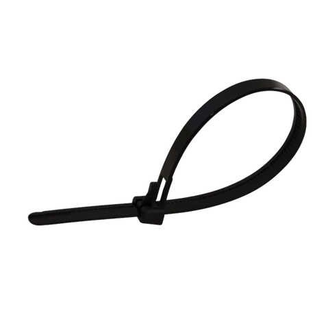 Tracon nyitható kábelkötegelő, gyorskötöző fekete 250x7,6 mm 261-NY