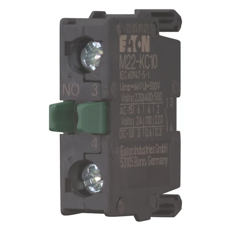 Eaton M22-KC10 segédérintkező 1Z csavaros 216380