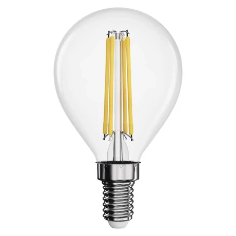 Emos filament LED izzó kisgömb E14 3,4W 470lm 4000K természetes fehér ZF1221