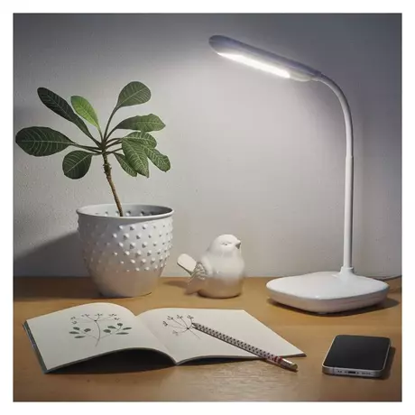 Emos Lily LED asztali lámpa fehér 13,5W 760lm CCT IP20 Z7629W