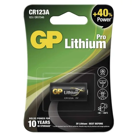 GP Lítium elem CR123A 3V 1db/bliszter B1501