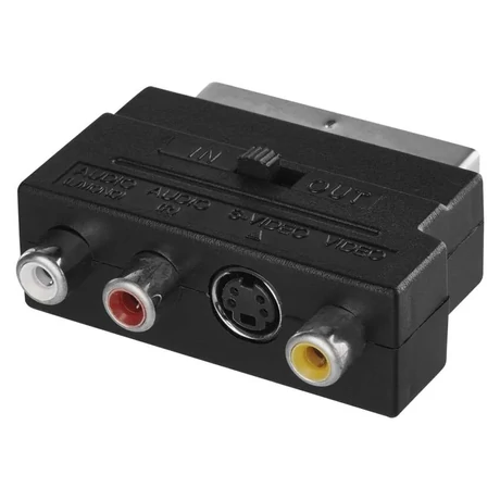 EMOS Átalakító SCART – 3×CINCH+SVHS K9304