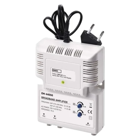 EMOS Antenna szélessávú erősítő EM-4405G 47–230 MHz, 470–698 MHz J0400