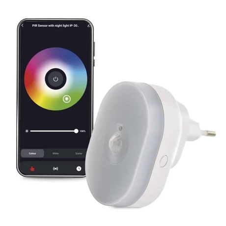Emos GoSmart PIR érzékelő (mozgásérzékelő) éjjeli fénnyel, WiFi P3322