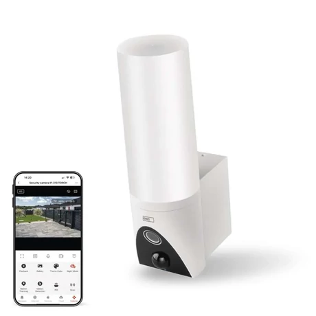 Emos GoSmart Wifis kültéri forgatható kamera IP-310 TORCH világítással, fehér H4064