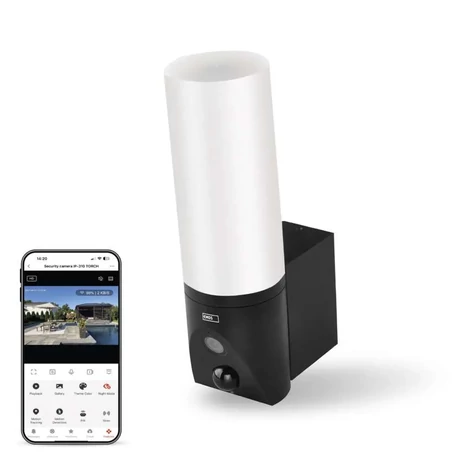 Emos GoSmart Wifis kültéri forgatható kamera IP-310 TORCH világítással, fekete H4065