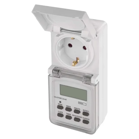 Emos Digitális időkapcsoló aljzat, kültéri, IP44 3 680W 230 V~/16(2) A max. P5525N