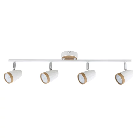 R.5567 Karen spot,4x4W,LED ff-al,fehér/bükk