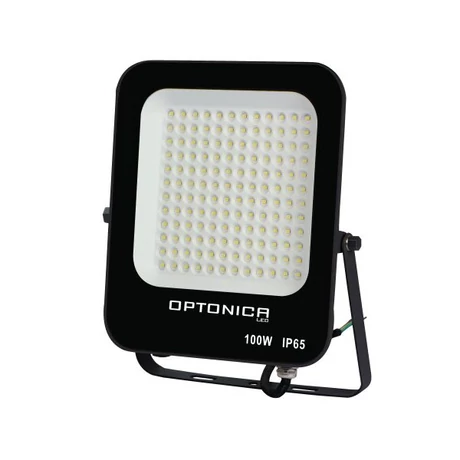 Optonica LED reflektor fekete 100W 9000lm 4500K természetes fehér IP65 5734