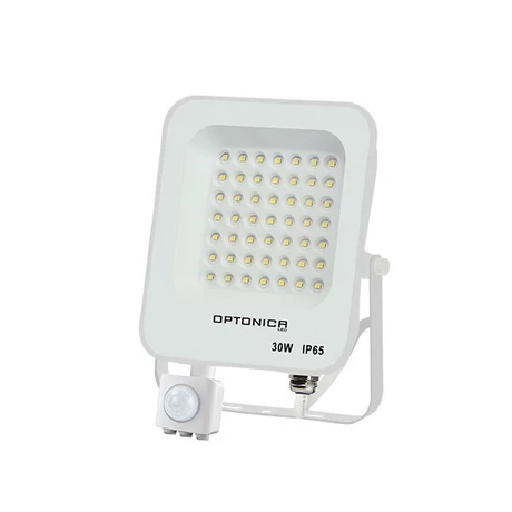 Optonica LED reflektor mozgásérzékelővel fehér 30W 2700lm 2700K meleg fehér IP65 5768