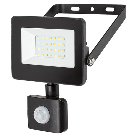 Rábalux flood LED reflektor mozgásérzékelővel fekete 20W 1800lm 4000K IP44 7067