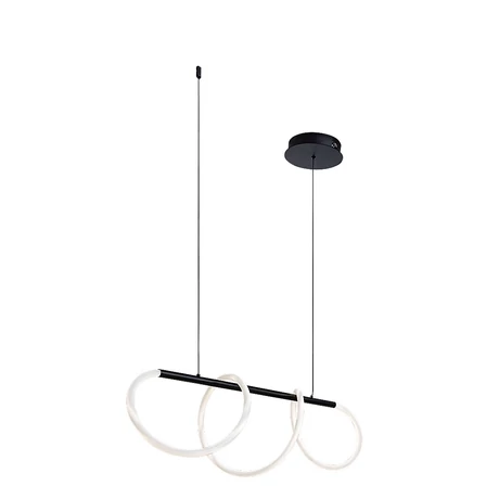 Rábalux Montema függeszthető LED lámpa 40W 3750lm 4000K fekete 72269