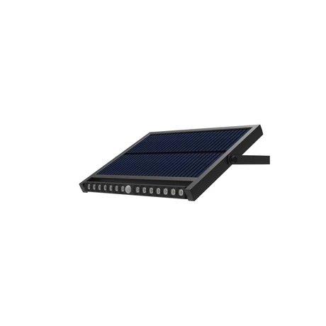 Optonica napelemes kültéri LED fali lámpa mozgásérzékelővel 12,5W 1200lm 6000K hideg fehér IP54 7543